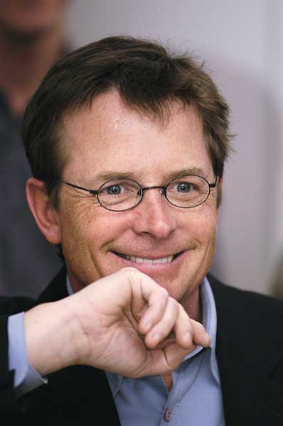 Michael J. Fox visits the Waisman Center