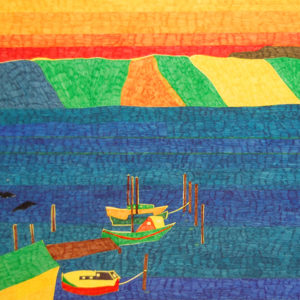 Sea with Boats