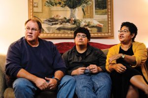 James Roll and parents