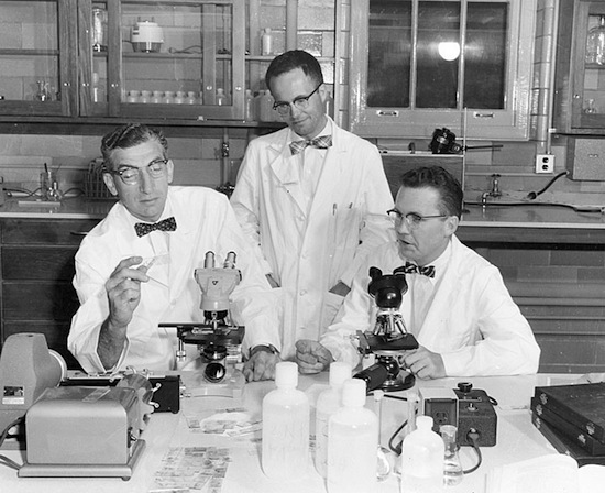 Harry Waisman, left, with colleagues