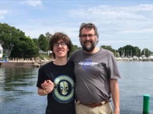 Hunter and Tim Markle