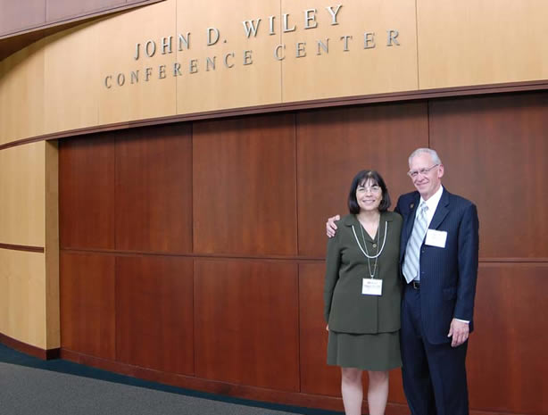 Marsha Mailick Seltzer and Chancellor John Wiley