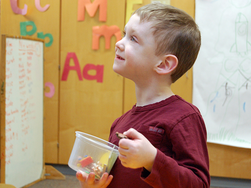 Young boy with autism