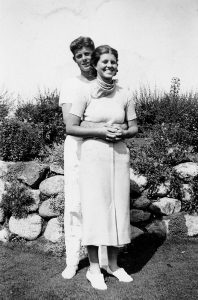 John F. Kennedy standing with his younger sister Rosemary Kennedy: Courtesy of the John F. Kennedy Library Foundation