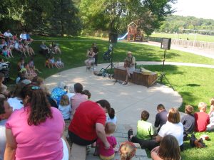 An event in the amphitheater.