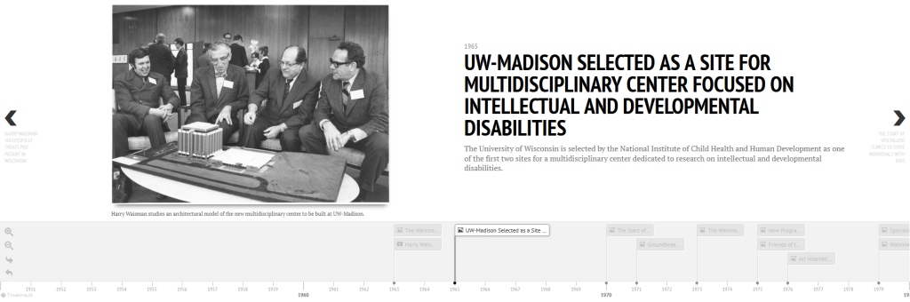 Screen Capture of 50th Timeline