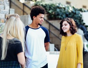 CRC Three teens talking