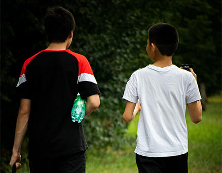 CRC Teen Boys walking