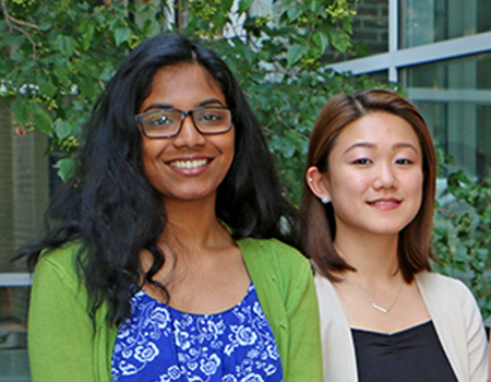Two students from Waisman Summer Research Opportunity Program