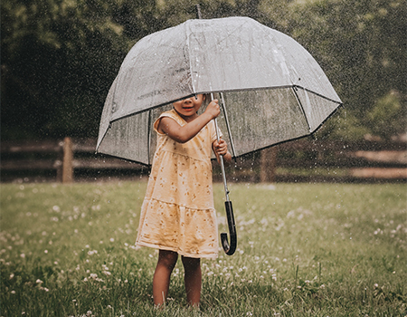 Girl with unbrella