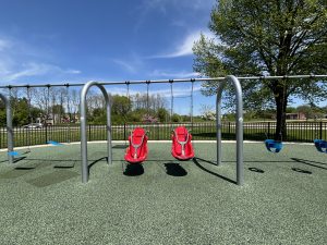 Adapted swings at Elver Park