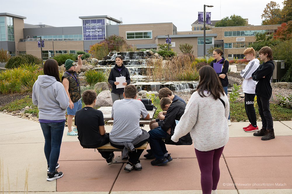 UW-Whitewater's middle school Transition Perspectives event