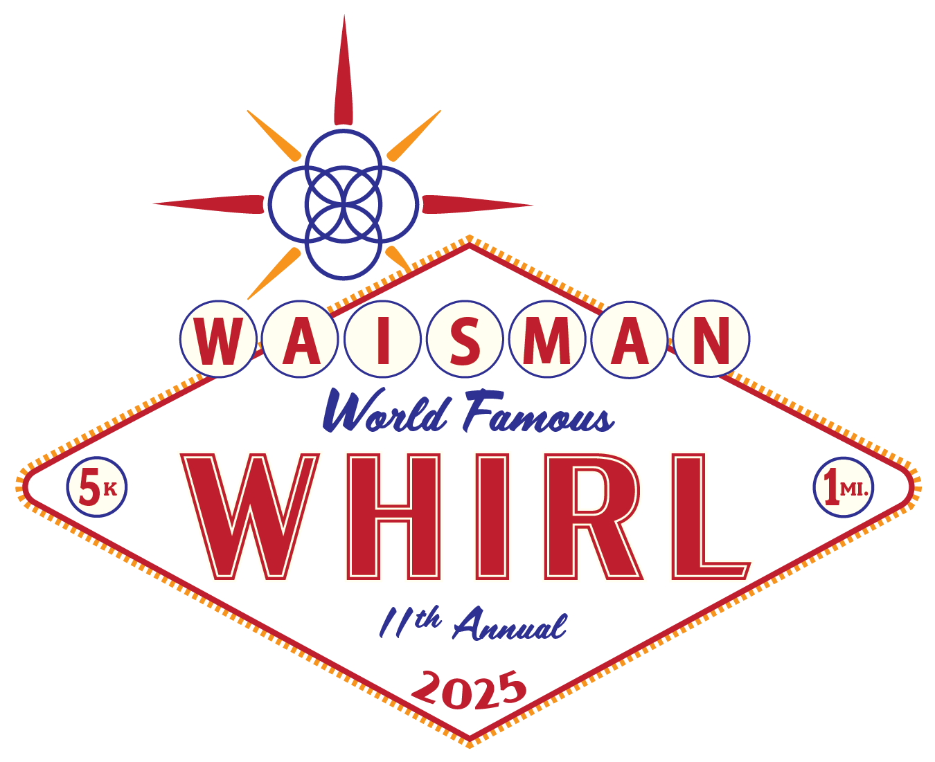 Waisman Whirl 2025 logo